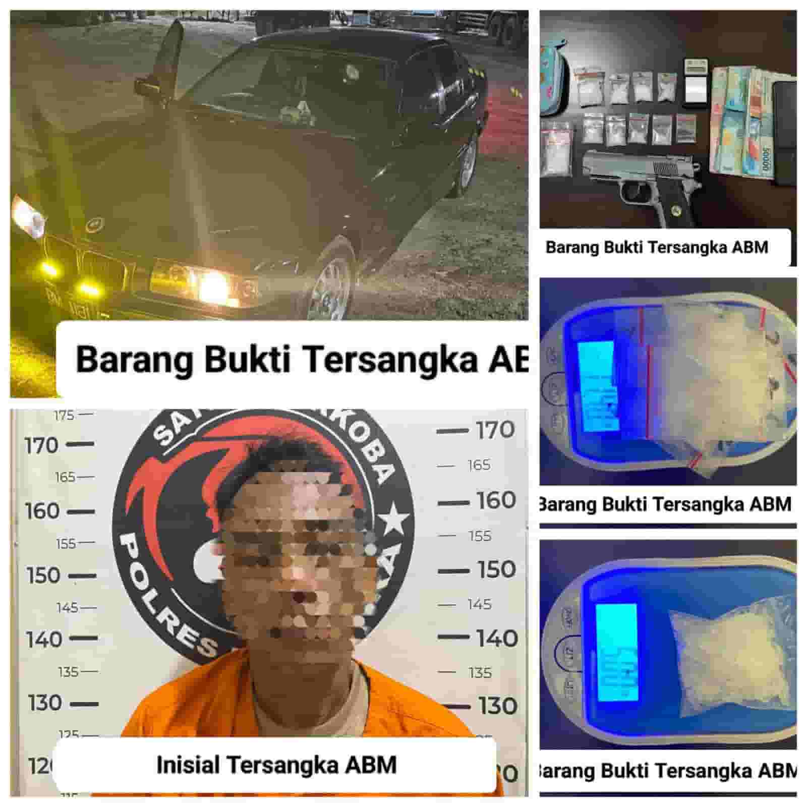 Polres Batu Bara Tangkap Pengedar Narkoba di Tanjung Gading, 16,4 Gram Sabu dan Airsoft Gun Disita