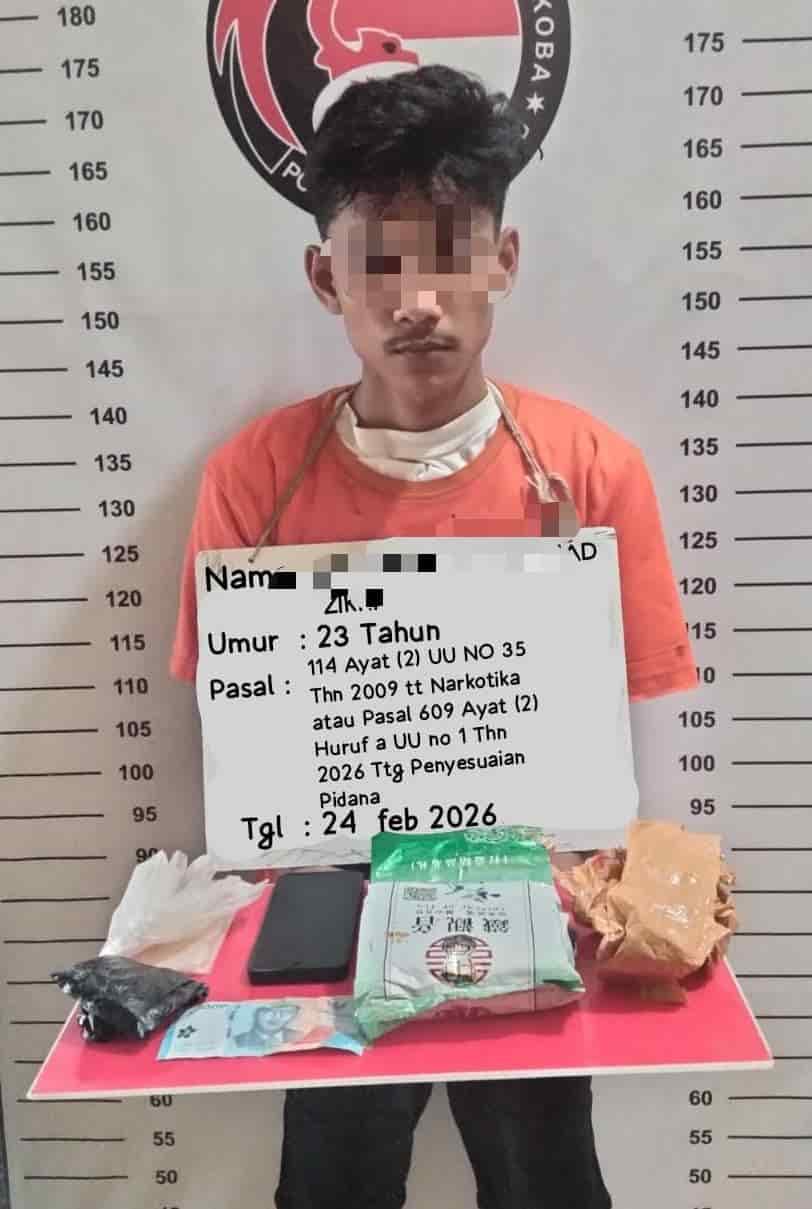 Satres Narkotika Polres Labuhanbatu Ungkap Pria Asal Sumbar Pemasok 1 Kg Sabu di Loket Taksi Bilah Hulu
