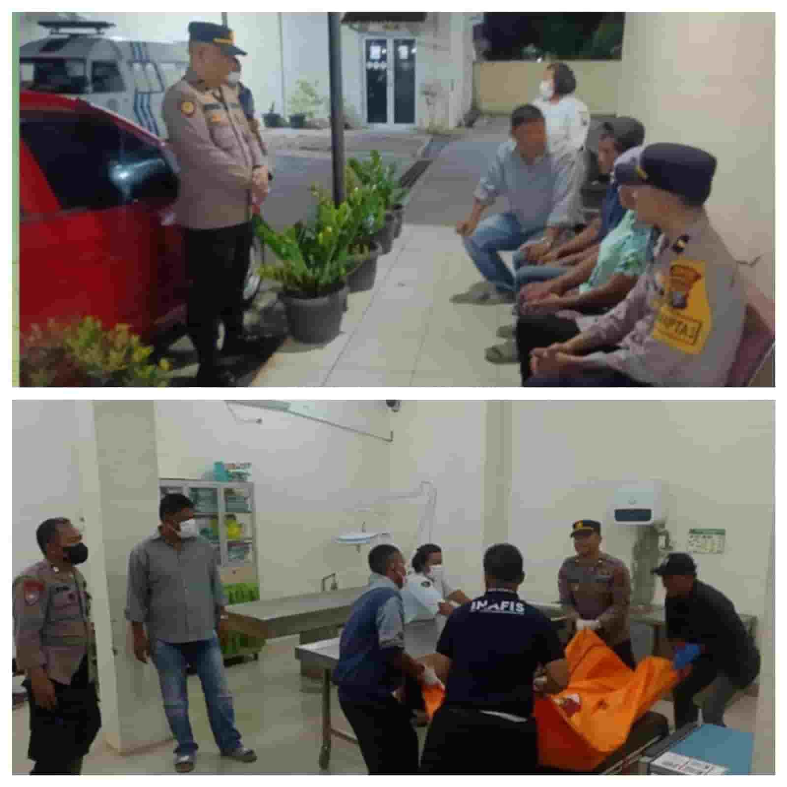 Polres Tebing Tinggi Evakuasi Mayat Mengambang di Sungai Lagunda ke RS Bhayangkara