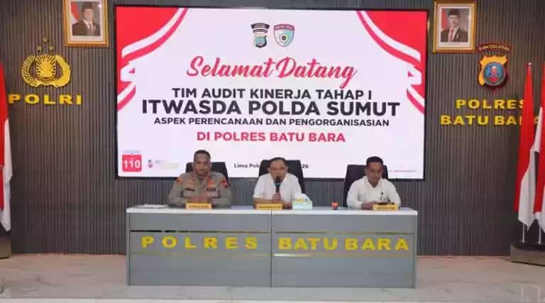 Kapolres Batubara Sambut Kunjungan Tim Irwasda Polda Sumut