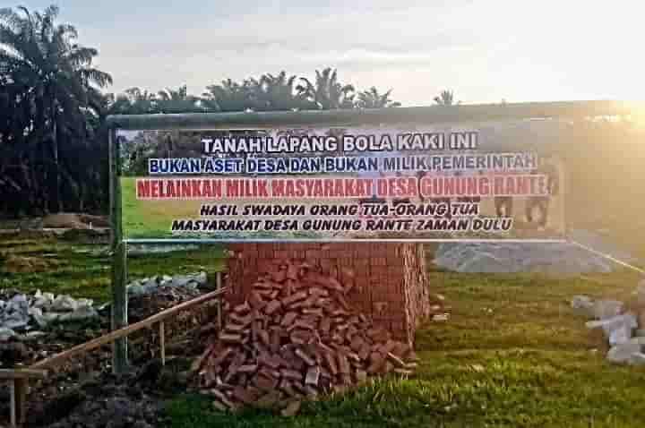 Masyarakat Gunung Rante Minta PD IWO Batubara Dampingi dan Kawal Pengaduan Lapangan Bola Kaki Jadi Gedung KDMP