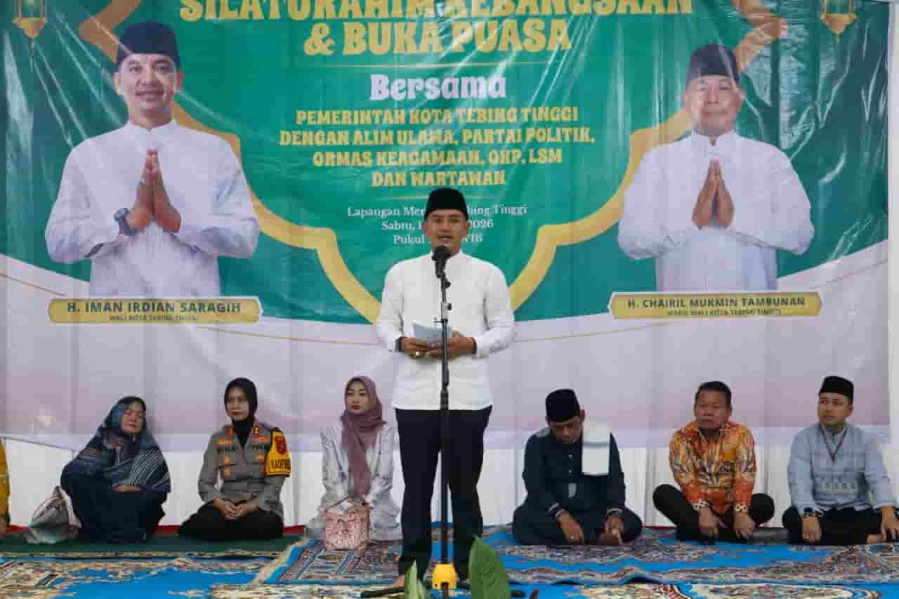 Pemko Tebing Tinggi Gelar Silaturahim Kebangsaan dan Buka Puasa Bersama LSM, Wartawan, OKP dan Ormas