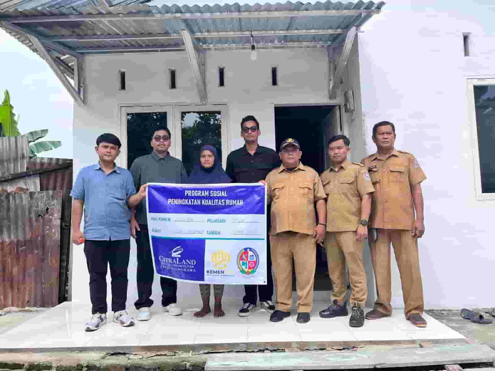 Program CSR Bedah Rumah CitraLand Group Bantu Warga Deli Serdang Miliki Hunian Layak