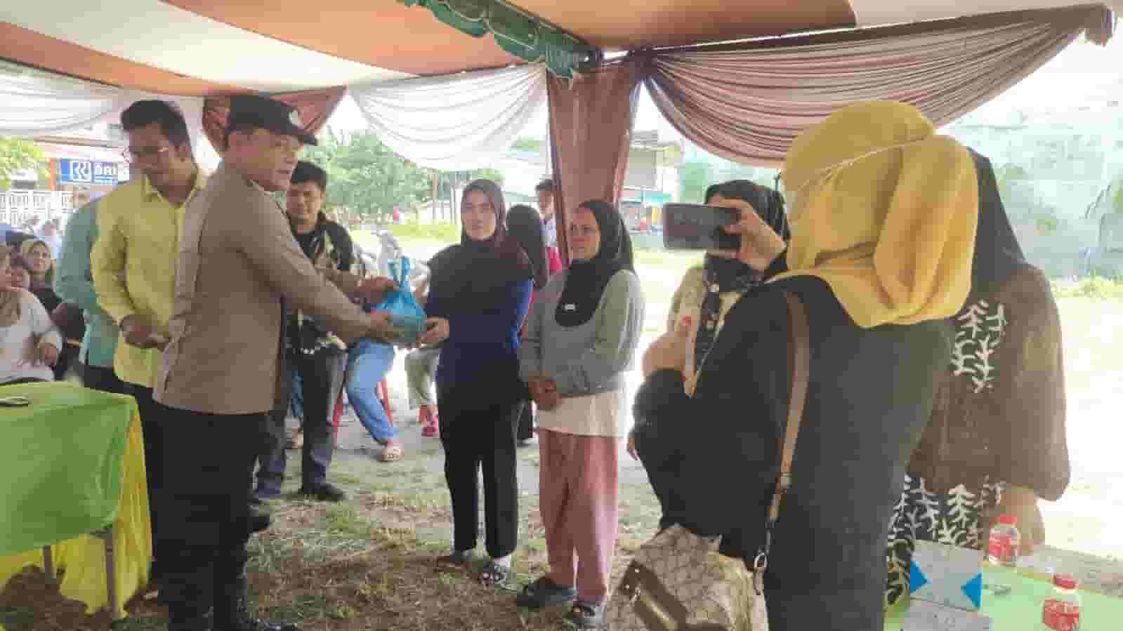 Polsek Datuk Bandar Kawal Gerakan Pangan Murah Serentak Nasional