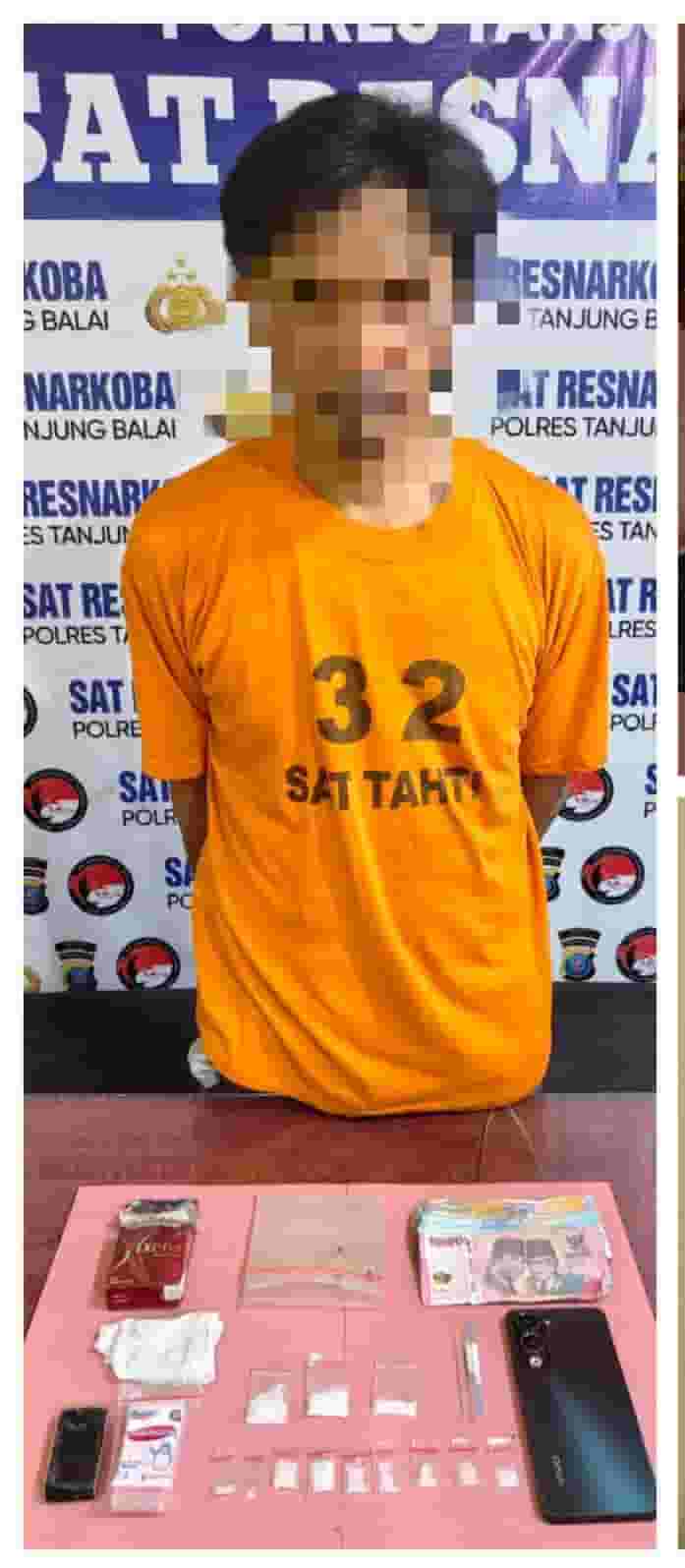 Polres Tanjung Balai Ringkus Pengedar Sabu di Jalan D.I. Panjaitan