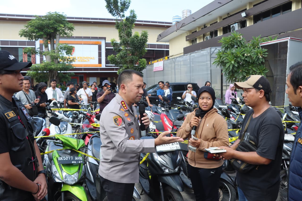 Sikat Habis Kejahatan Jalanan! Polrestabes Medan Bongkar 8 Gudang Ranmor dan Tindak Tegas 37 Tersangka