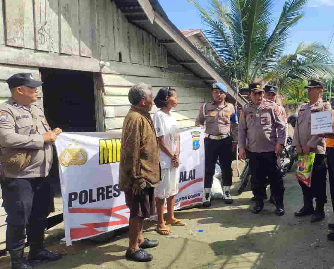 Polres Tanjung Balai Gelar “Minggu Kasih”, Salurkan Bantuan untuk Warga Kurang Mampu