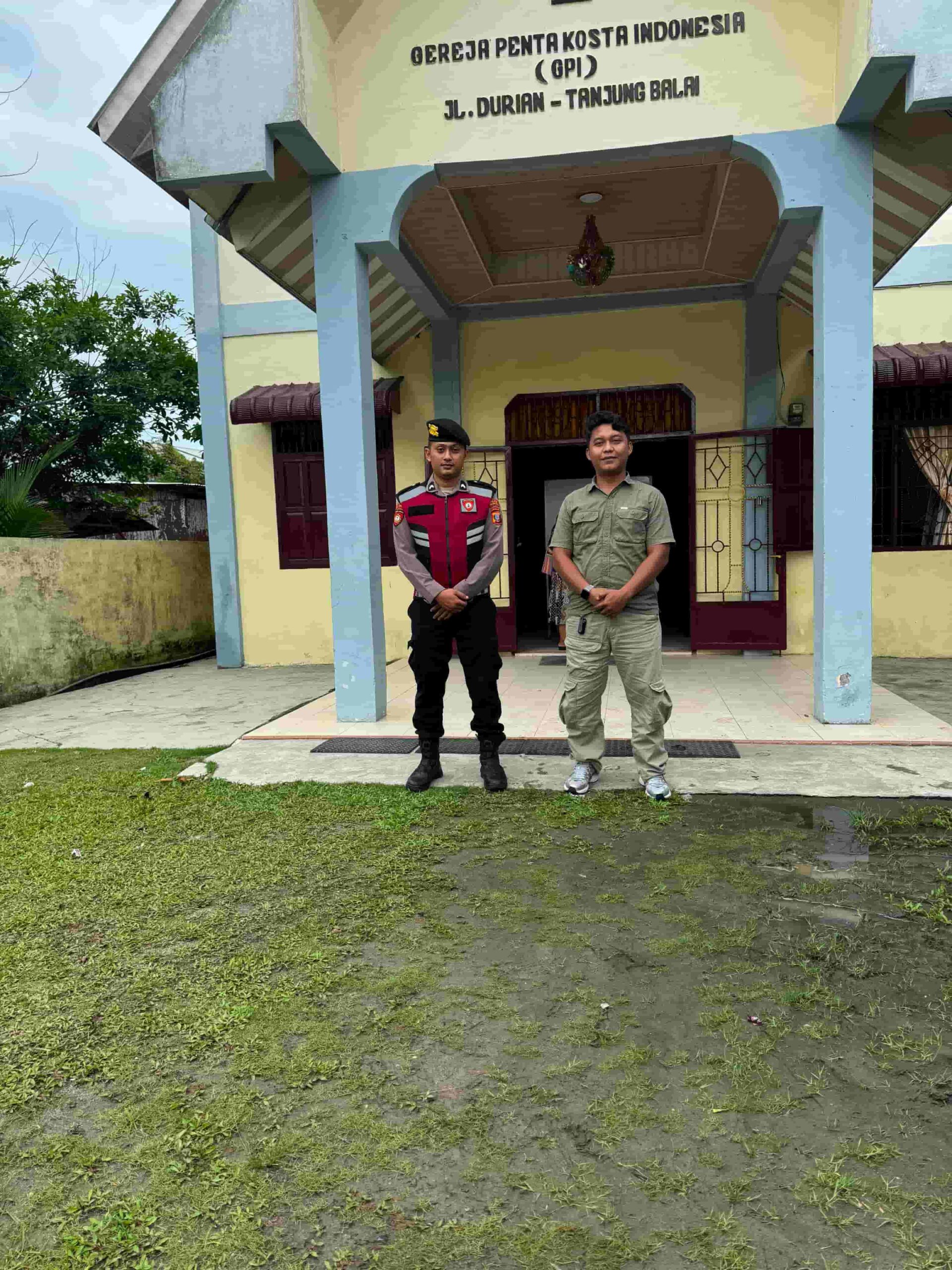 Pastikan Ibadah Minggu Aman, Polres Tanjung Balai Amankan Sejumlah Gereja