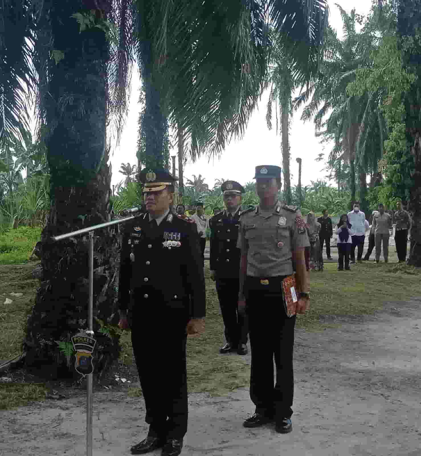 Polres Tanjungbalai Gelar Upacara Tradisi Polri Wafatnya Kasat Binmas AKP Zainuddin