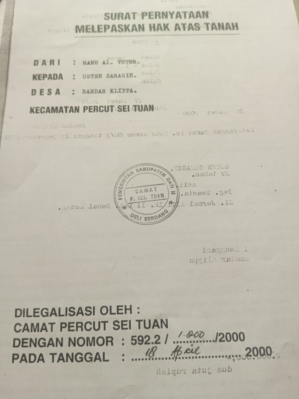 Tersangka Pengerusakan Tanaman Juga Dilaporkan Atas Dugaan Pemalsuan Tanda Tangan